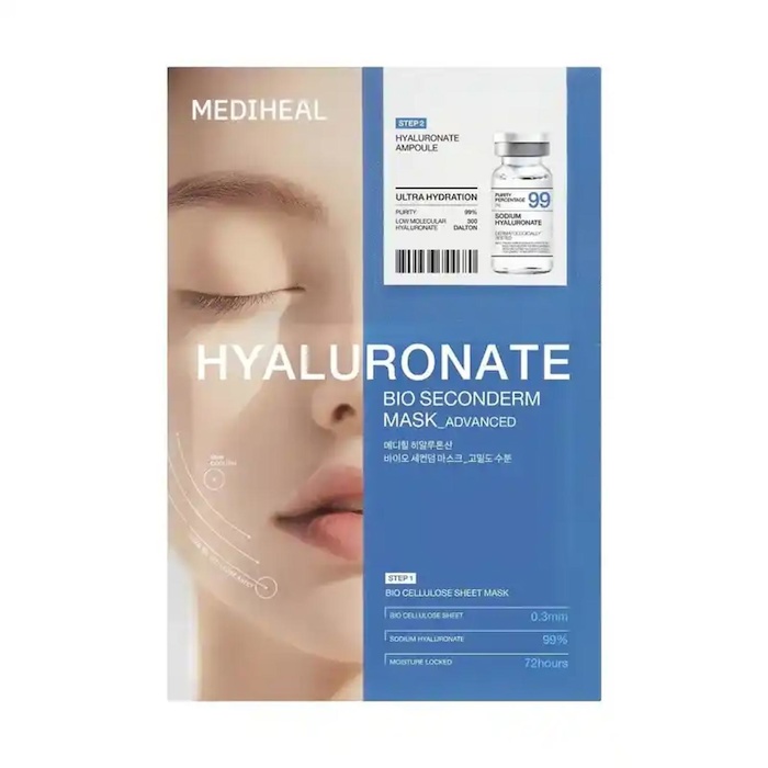 Mediheal MEDIHEAL Hyaluronate Bio Seconderm Mask Ultra Hydration 1 Box (10pcs)Product Thumbnail