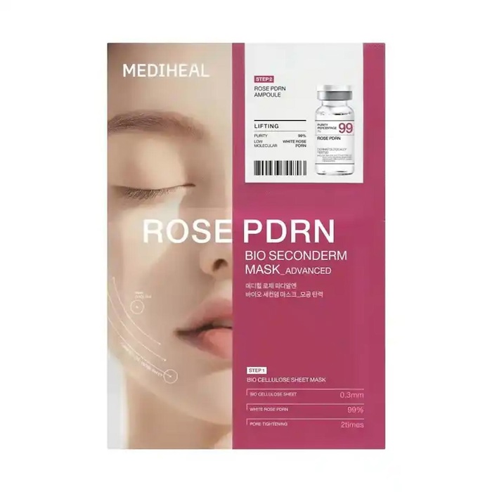 Mediheal MEDIHEAL MEDIHEAL Rose PDRN Bio Seconderm Mask 1 Box (10pcs)Product Thumbnail