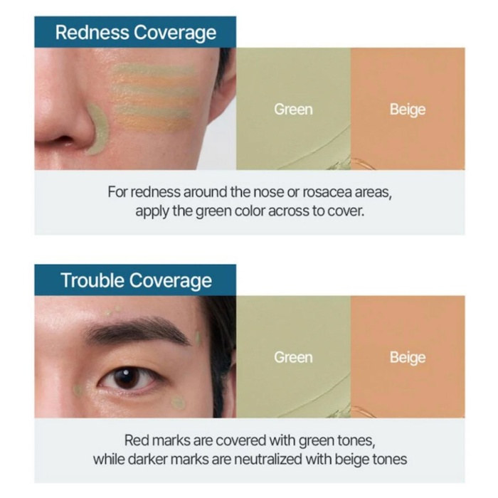 JUNG SAEM MOOL beauty MEN Dark Zone Concealer Green BeigeProduct Thumbnail