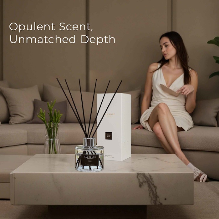 VAUCLUSE Black Rose Scented Reed Diffuser 25.4cm *10.5cm Product Thumbnail