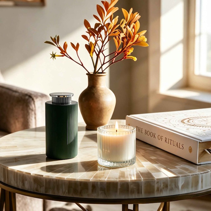 VAUCLUSE Ribbed Essential Oil Diffuser (Abyssal Green) undefinedProduct Thumbnail