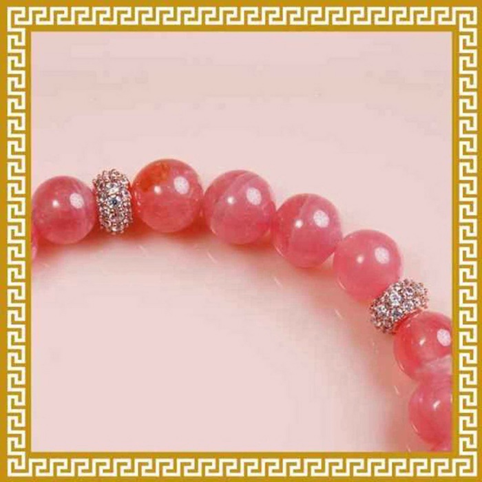 Ji Qing Tang Premium Ice-Grade Rhodochrosite Bracelet 6-6.5mmProduct Thumbnail