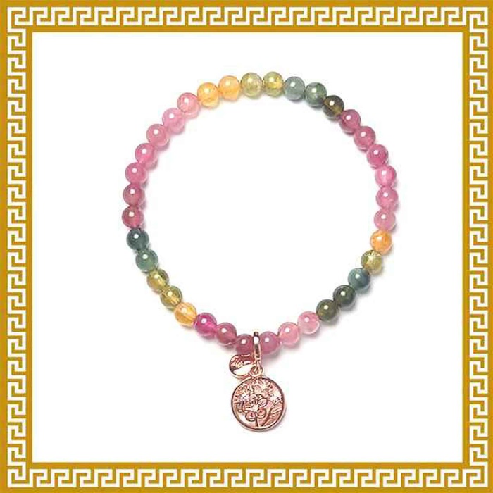 Ji Qing Tang Rainbow Tourmaline Fortune Bracelet (5mm) 14.5-15mmProduct Thumbnail