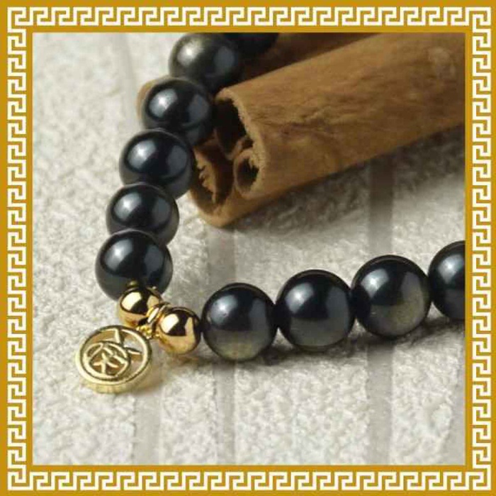 Ji Qing Tang Wealth & Protection - Golden Obsidian Bracelet 14.5-15mmProduct Thumbnail