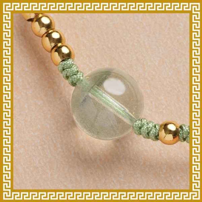 Ji Qing Tang Green Phantom Quartz Bracelet Vajra Knot of Good Fortune GreenProduct Thumbnail