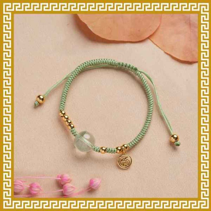 Ji Qing Tang Green Phantom Quartz Bracelet Vajra Knot of Good Fortune GreenProduct Thumbnail