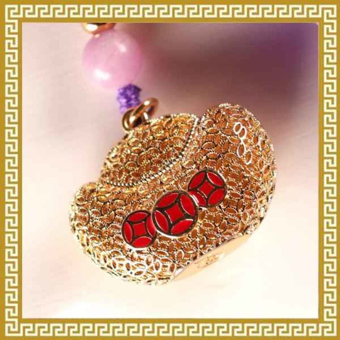 Ji Qing Tang Lepidolite Pendant of Ninefold Purple Ascension PurpleProduct Thumbnail