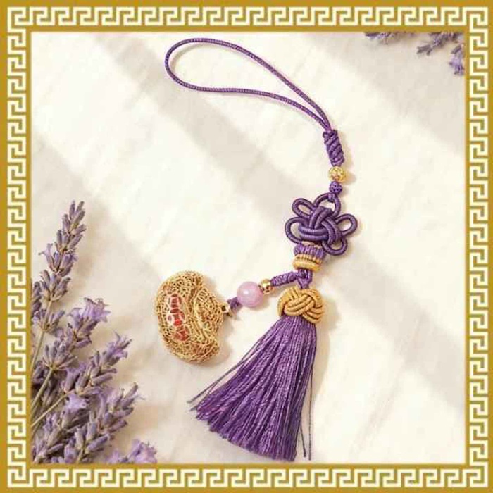 Ji Qing Tang Lepidolite Pendant of Ninefold Purple Ascension PurpleProduct Thumbnail