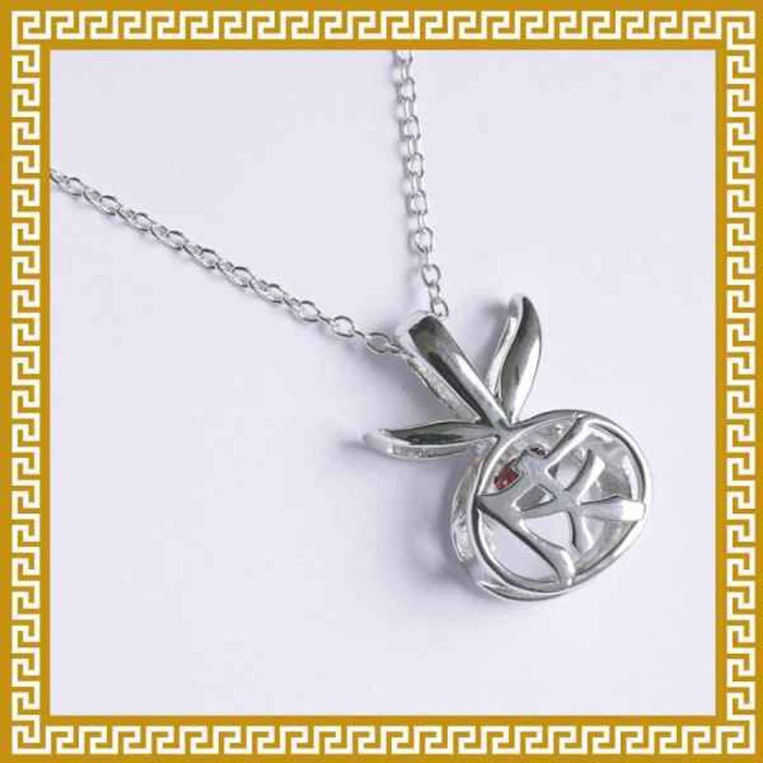 Ji Qing Tang Garnet Crystal Motion Pendant Necklace HealthProduct Thumbnail