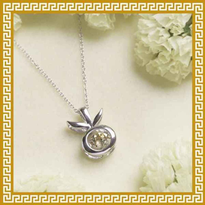 Ji Qing Tang Citrine Crystal Motion Pendant Necklace WealthProduct Thumbnail