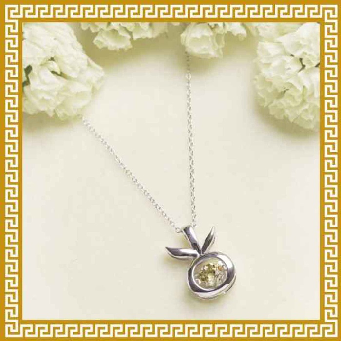 Ji Qing Tang Citrine Crystal Motion Pendant Necklace WealthProduct Thumbnail