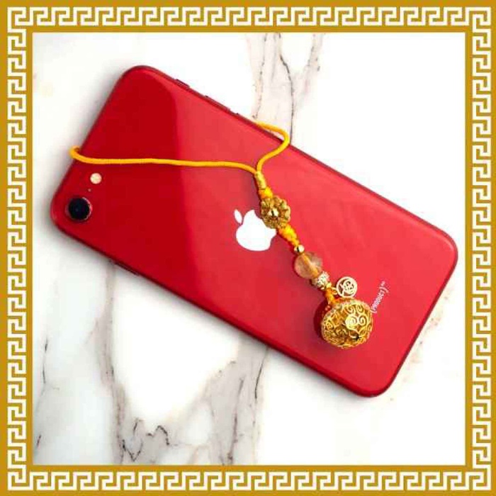 Ji Qing Tang Golden Rutilated Quartz Charm of Seven Color Golden Aura WealthProduct Thumbnail