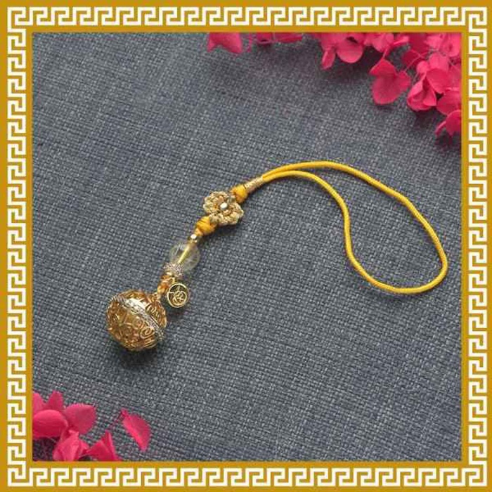 Ji Qing Tang Golden Rutilated Quartz Charm of Seven Color Golden Aura WealthProduct Thumbnail