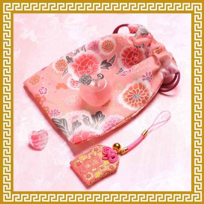 Ji Qing Tang Heaven Sent Love Charm Pouch Rhodochrosite (2.6g) LoveProduct Thumbnail