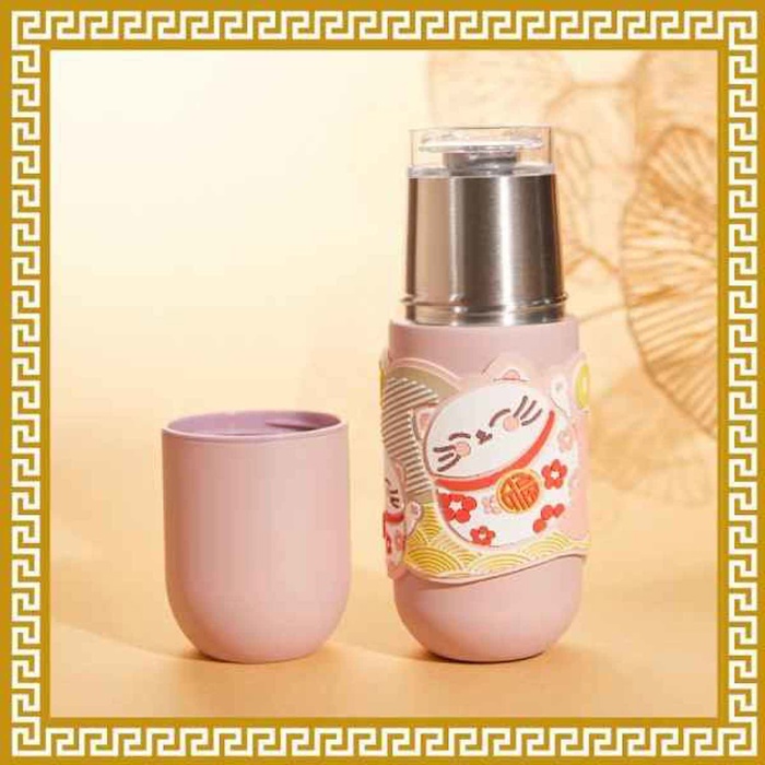 Ji Qing Tang Luck in Hand Fortune Cat Vacuum Bottle MultiProduct Thumbnail