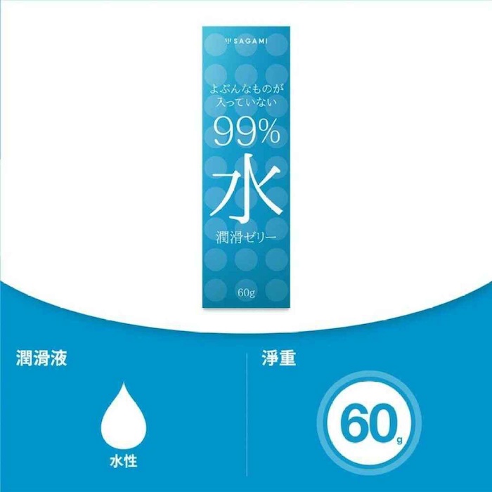 Sagami Sagami 99 Water Lubricating Gel (Water based Lubricant) 60 gProduct Thumbnail
