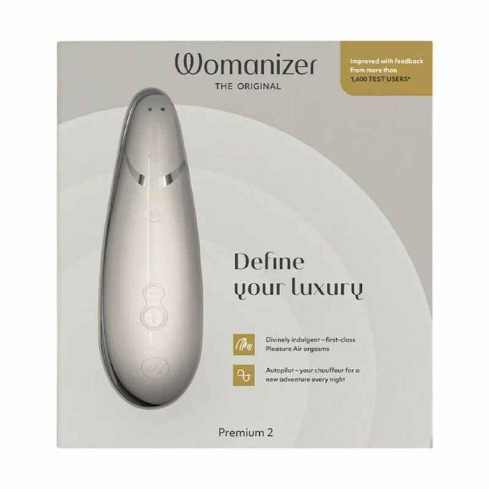WOMANIZER Womanizer Premium 2 Luxurious Clitoral Stimulator WhiteProduct Thumbnail