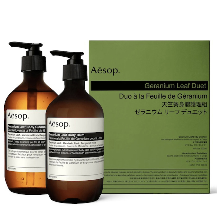 Aesop Geranium Leaf Duet (Geranium Leaf Body Cleanser 500ml & Geranium Leaf Body Balm 500ml) 1 SetProduct Thumbnail