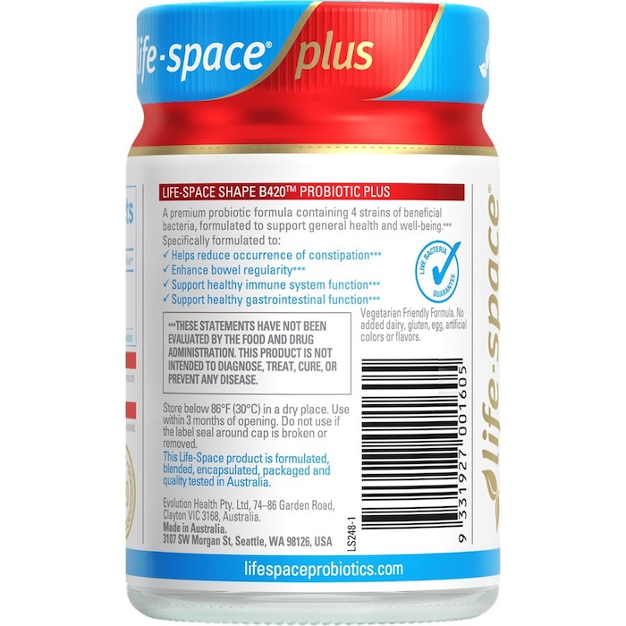 ライフスペース Life Space Life Space Shape B420 Probiotics Plus 50 CapsulesProduct Thumbnail