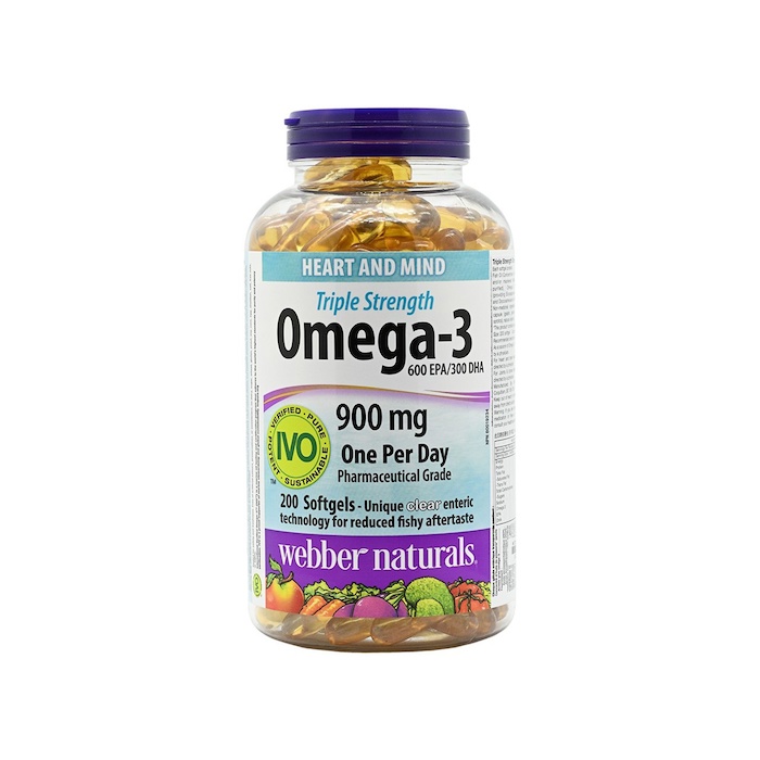 Webber naturals webber naturals 超浓缩三倍强效型奥米加3鱼油 200capsulesProduct Thumbnail