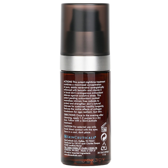 Skin Ceuticals Skin Ceuticals Resveratrol B E Antioxidant Night Concentrate 30mlProduct Thumbnail