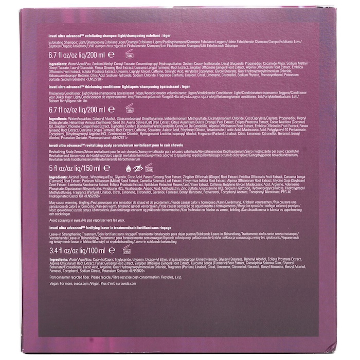 Aveda Aveda Invati Ultra Advanced 4 Step Light System Set 4pcsProduct Thumbnail