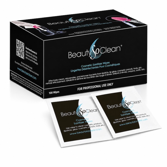 BeautySoClean Cosmetic Sanitizer Wipes (100 pack) 100 PackProduct Thumbnail