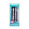 Tweezerman Petite Tweeze Set: Slant Tweezer + Point Tweezer - (With Black Leather Case) 2pcs