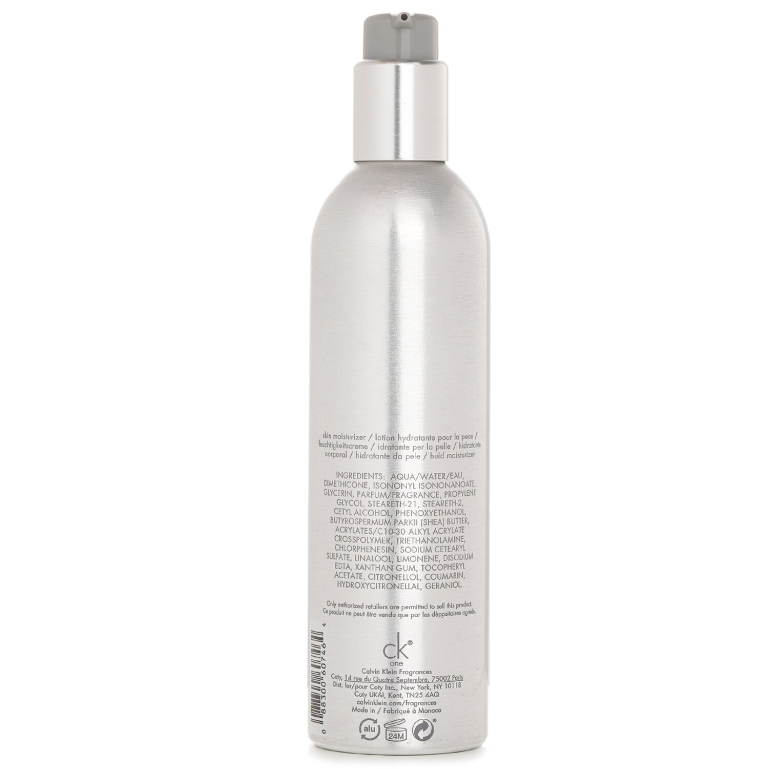 Calvin Klein CK One Moisturizer Lotion 250ml/8.3oz