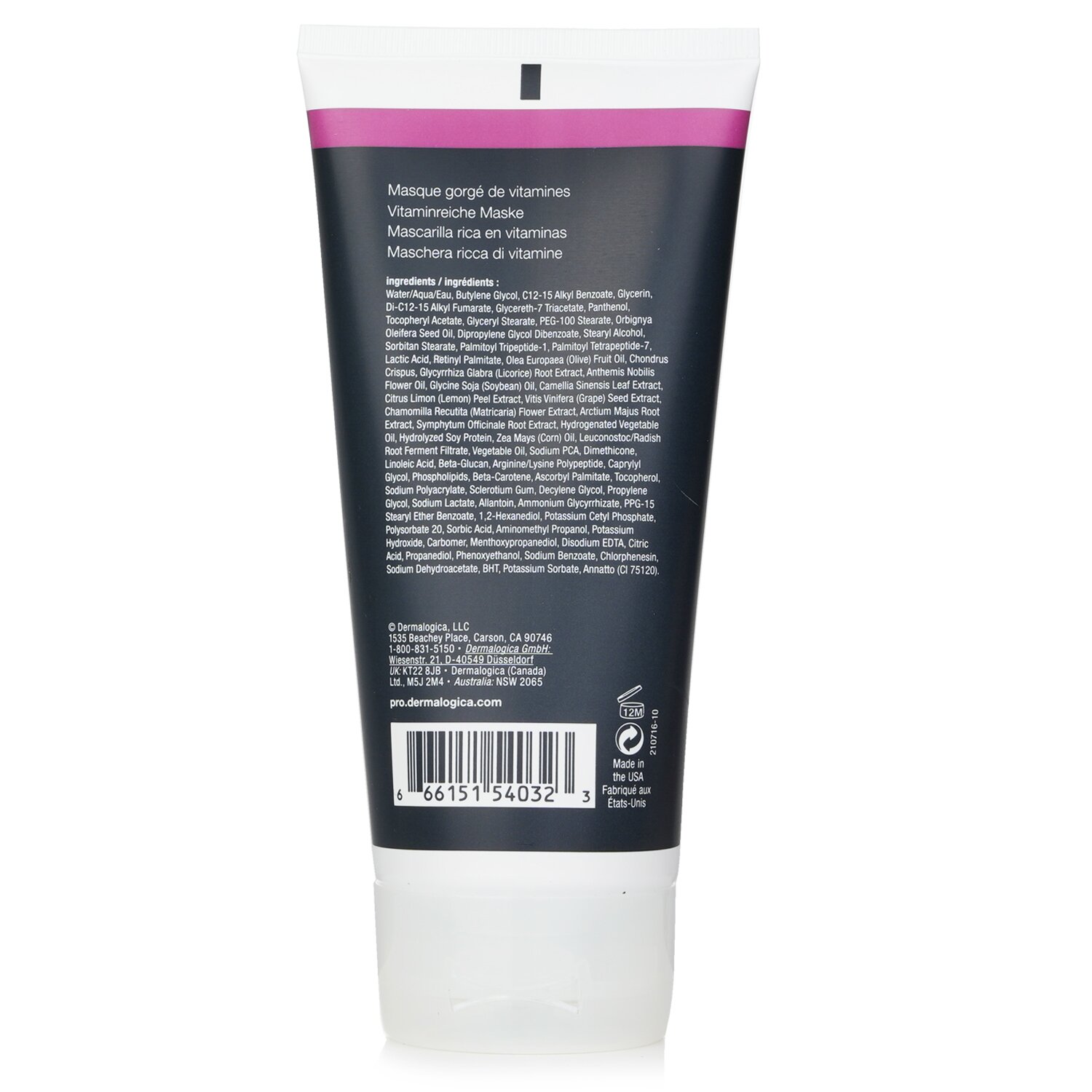 Dermalogica MultiVitamin Power Recovery Mascarilla (Tamano Salon) 177ml/6oz