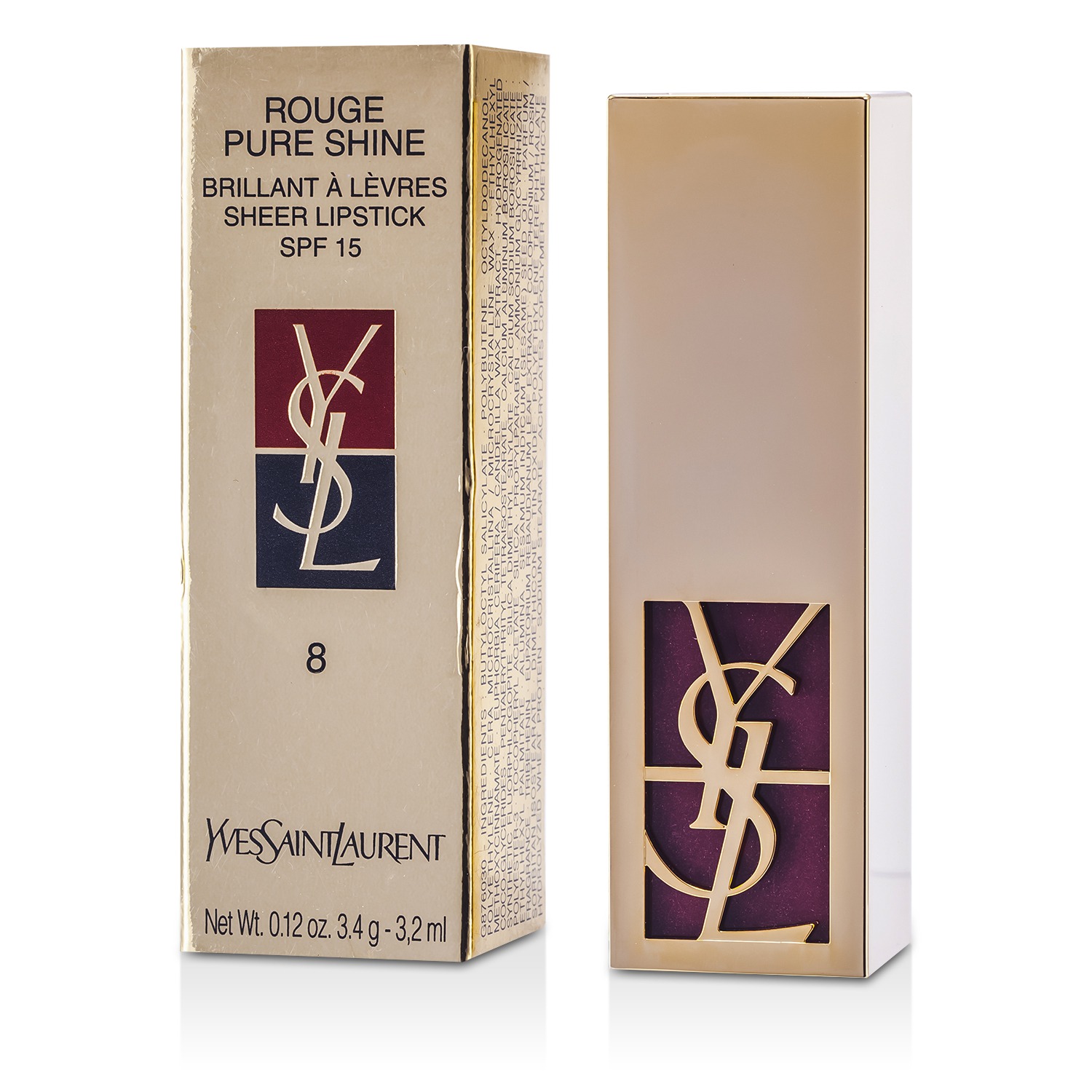 Yves Saint Laurent Rouge Pure Shine Sheer Lipstick 3.4g/0.12oz