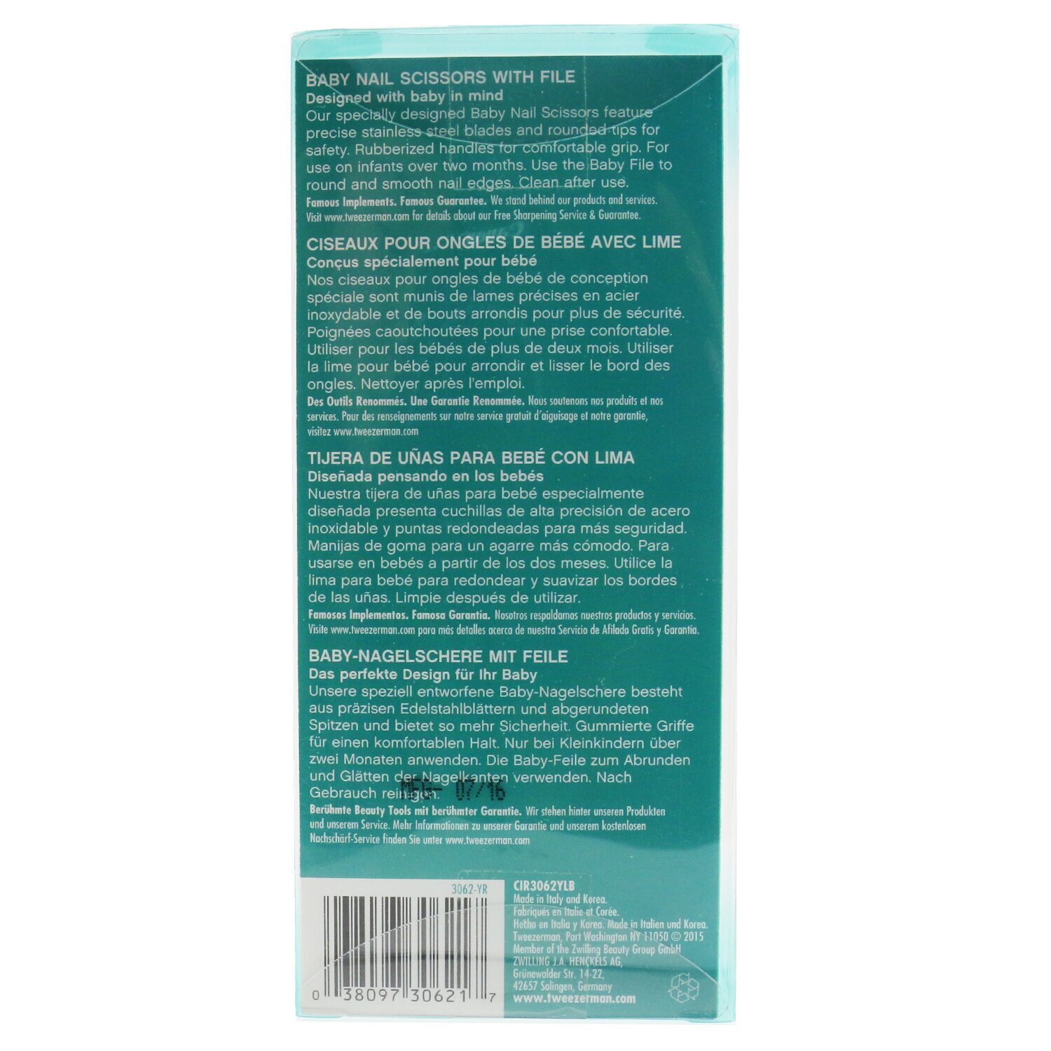 Tweezerman Baby Nail Scissors Picture Color