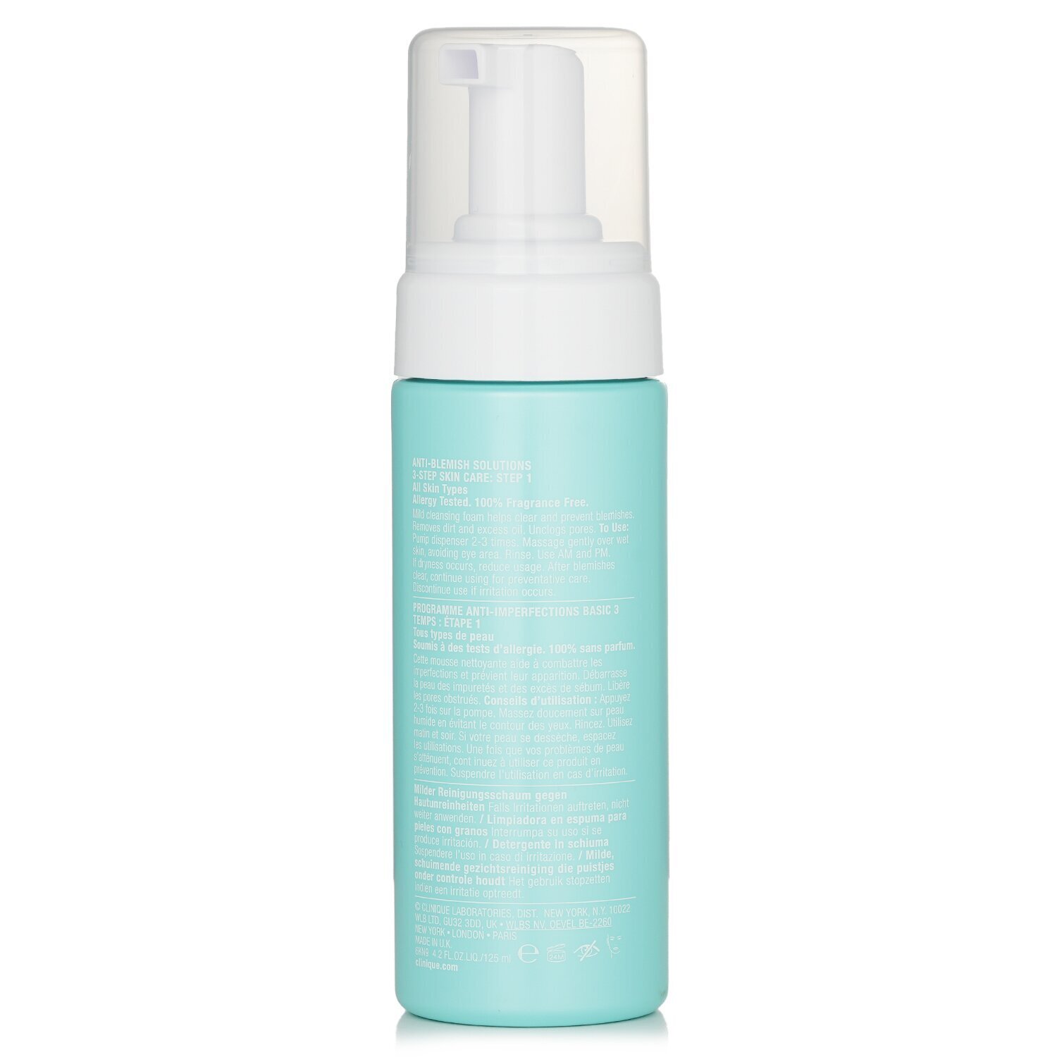 Clinique Anti-Blemish Solutions Cleansing Foam - For All Skin Types 125ml/4.2oz