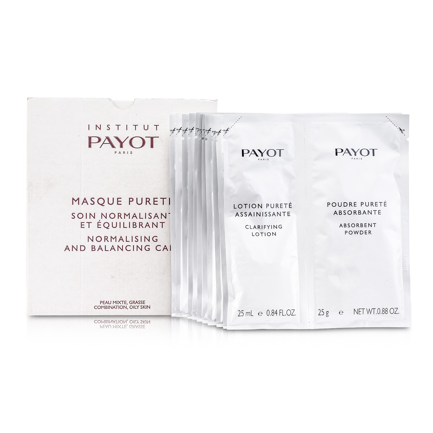 Payot Masque Purete Normalising & Balancing Care - For Combination, Oily & Problem Skin (Salon Size) 20pcs