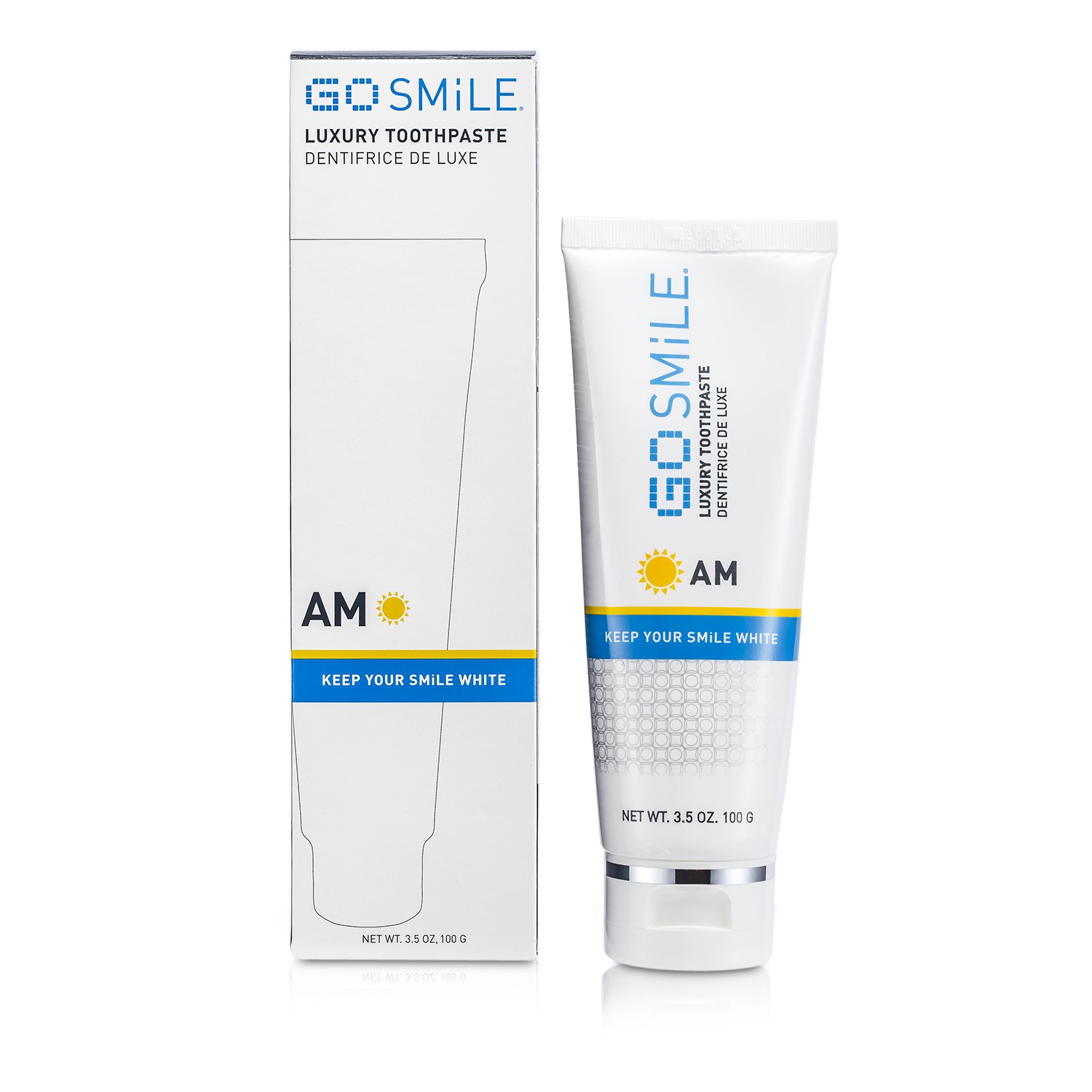 GoSmile AM Pasta de Dientes Protección Fluor Blanqueadora 100g/3.5oz
