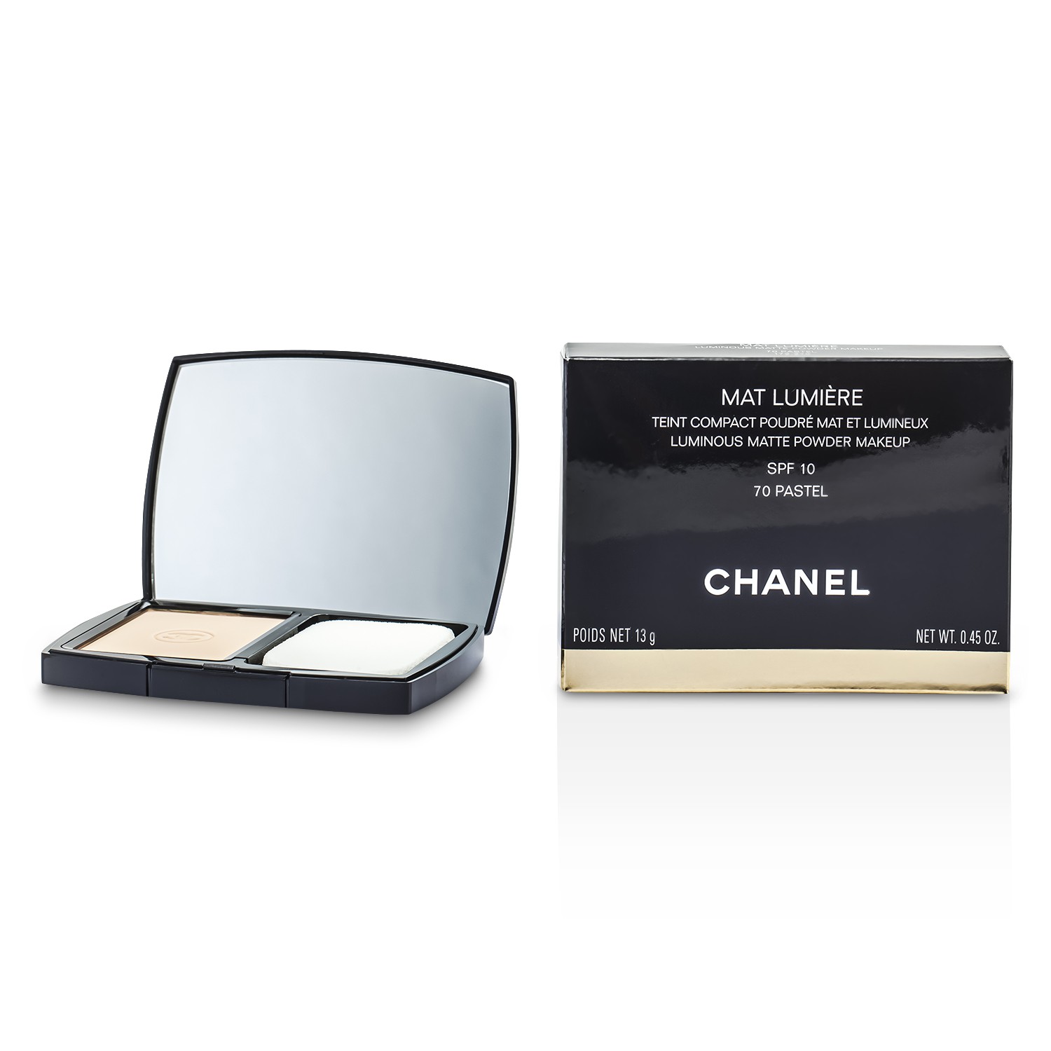 Chanel Matujący podkład w kompakcie Mat Lumiere Luminous Matte Powder Makeup SPF10 13g/0.45oz