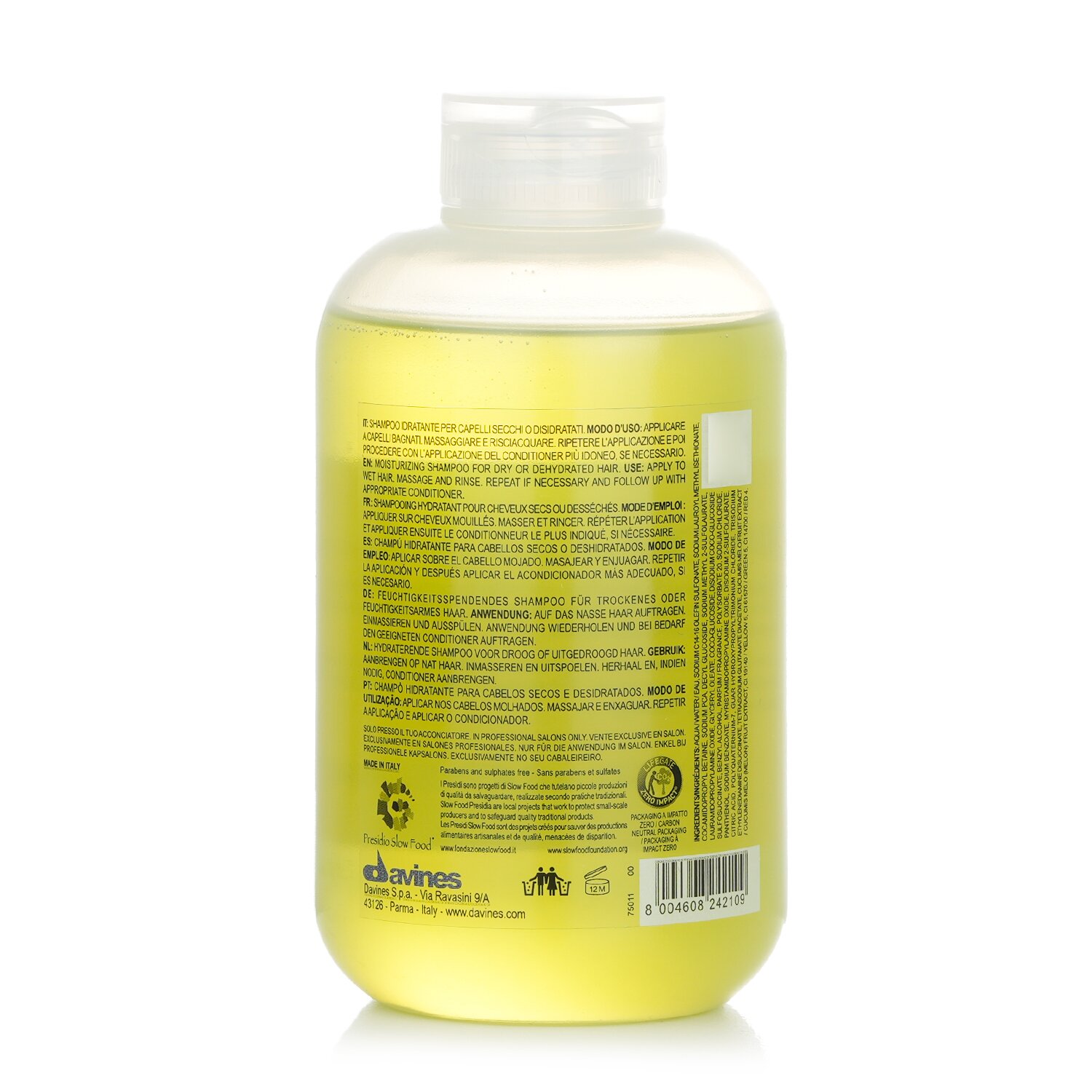 Davines Momo Moisturizing Shampoo (For Dry or Dehydrated Hair) 250ml/8.45oz