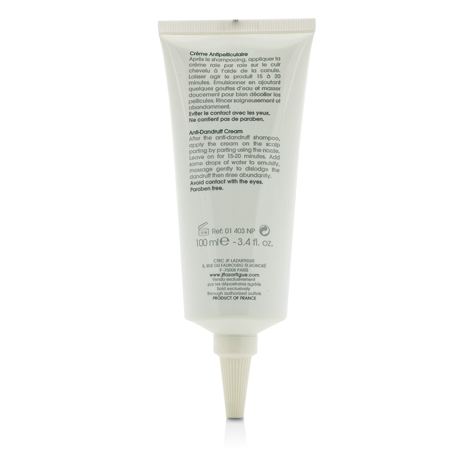 J. F. Lazartigue Anti-Dandruff Cream (Unboxed) 100ml/3.4oz