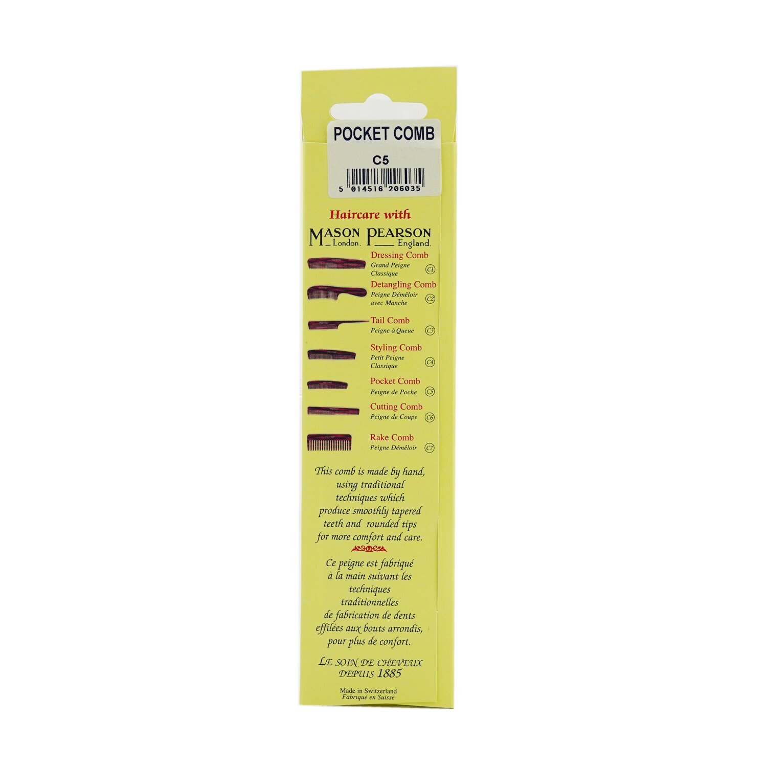 Mason Pearson Pocket Comb 1pc