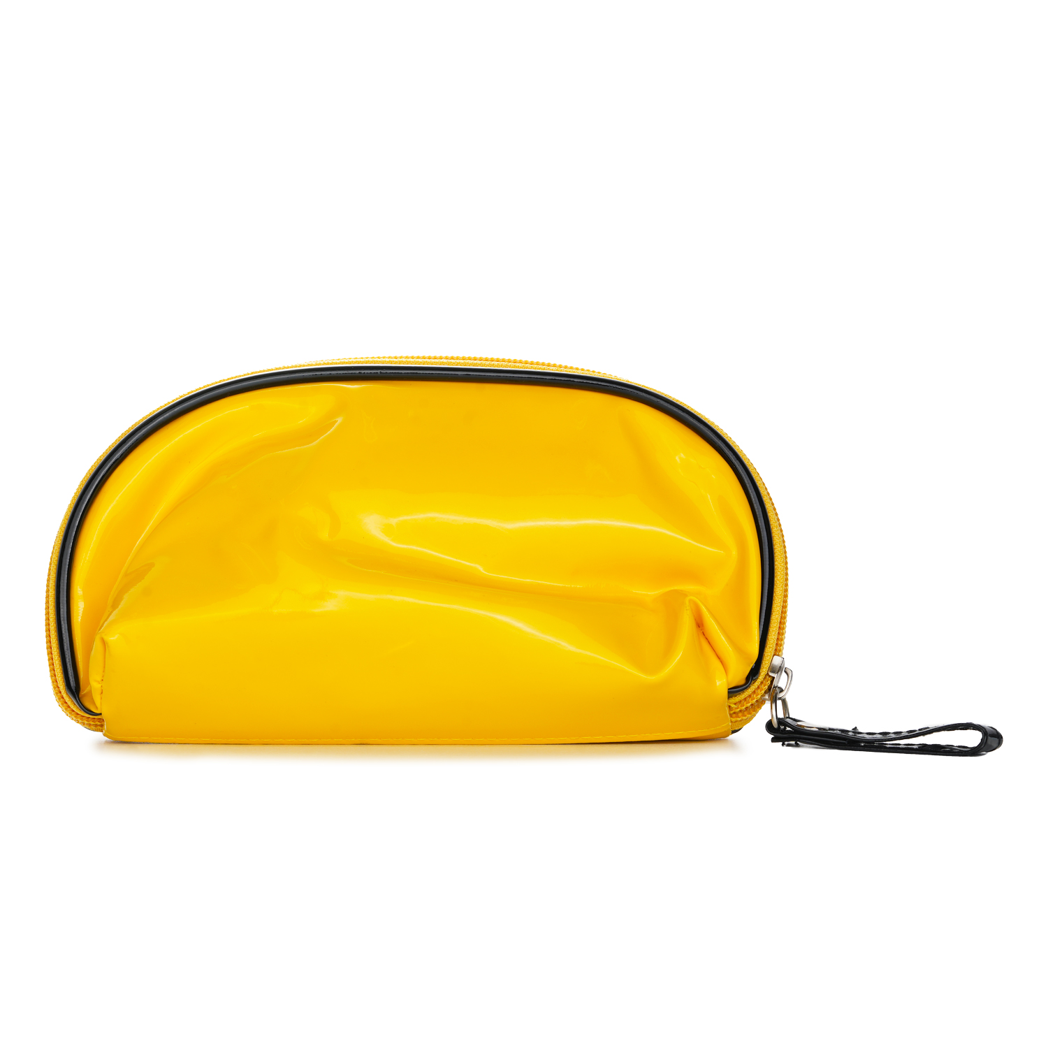 BAG Yellow Cosmetic Bag with Mirror #A Picture Color
