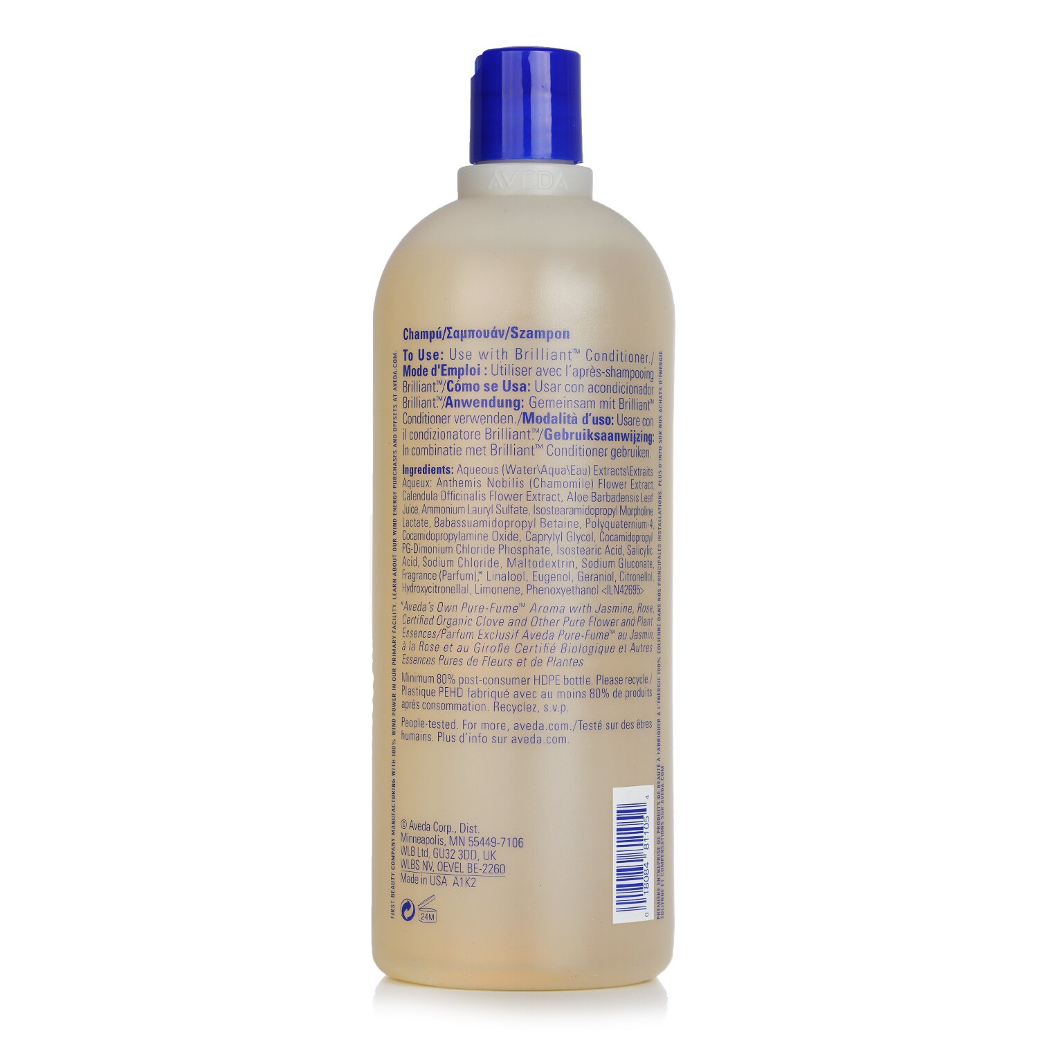 Aveda Brilliant Champú 1000ml/33.8oz