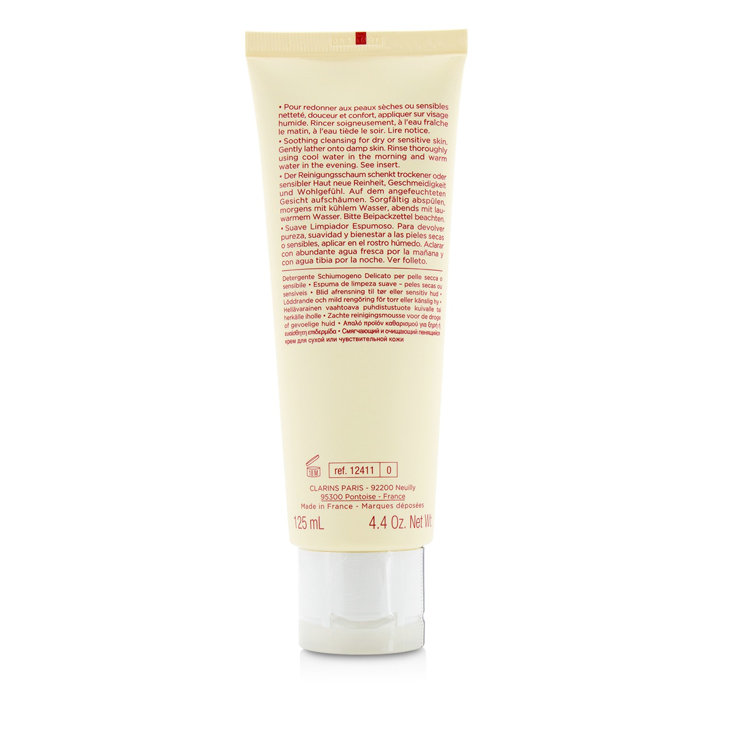 Clarins Jabón Limpiador Suave con Manteca Shea ( Piel Seca/Sensible ) 125ml/4.4oz
