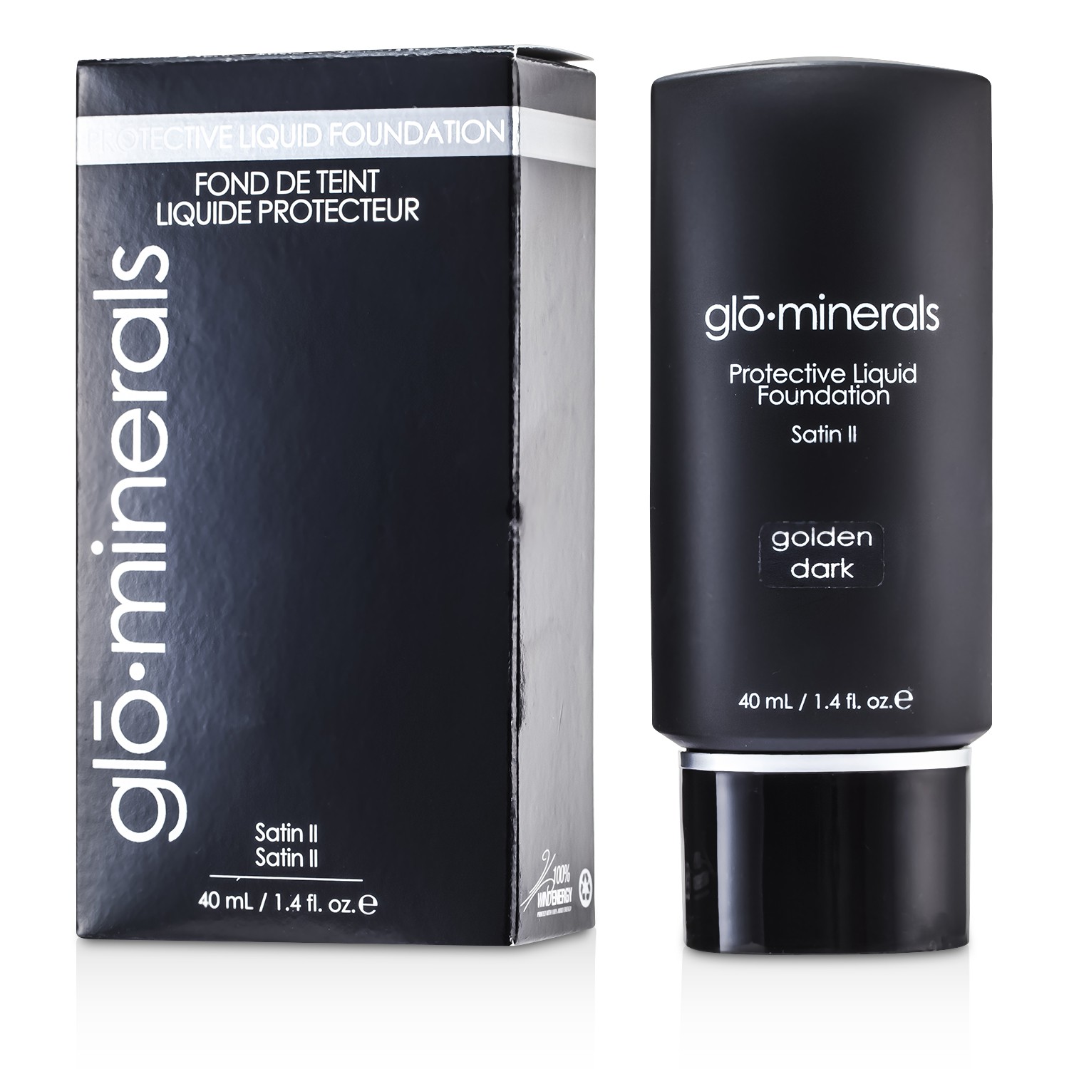 GloMinerals Zmatňující tekutý make up bez oleje GloProtective Oil Free Liquid Foundation Satin FinishDark 40ml/1.4oz