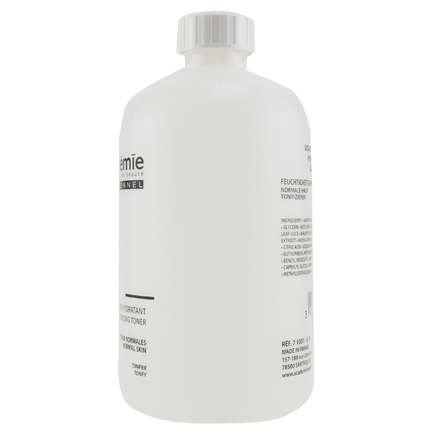 Academie โทนเนอร์มอยซ์เจอไรเซอร์ 100% Hydraderm (ขนาดสำหรับร้านเสริมสวย ) 500ml/16.9oz