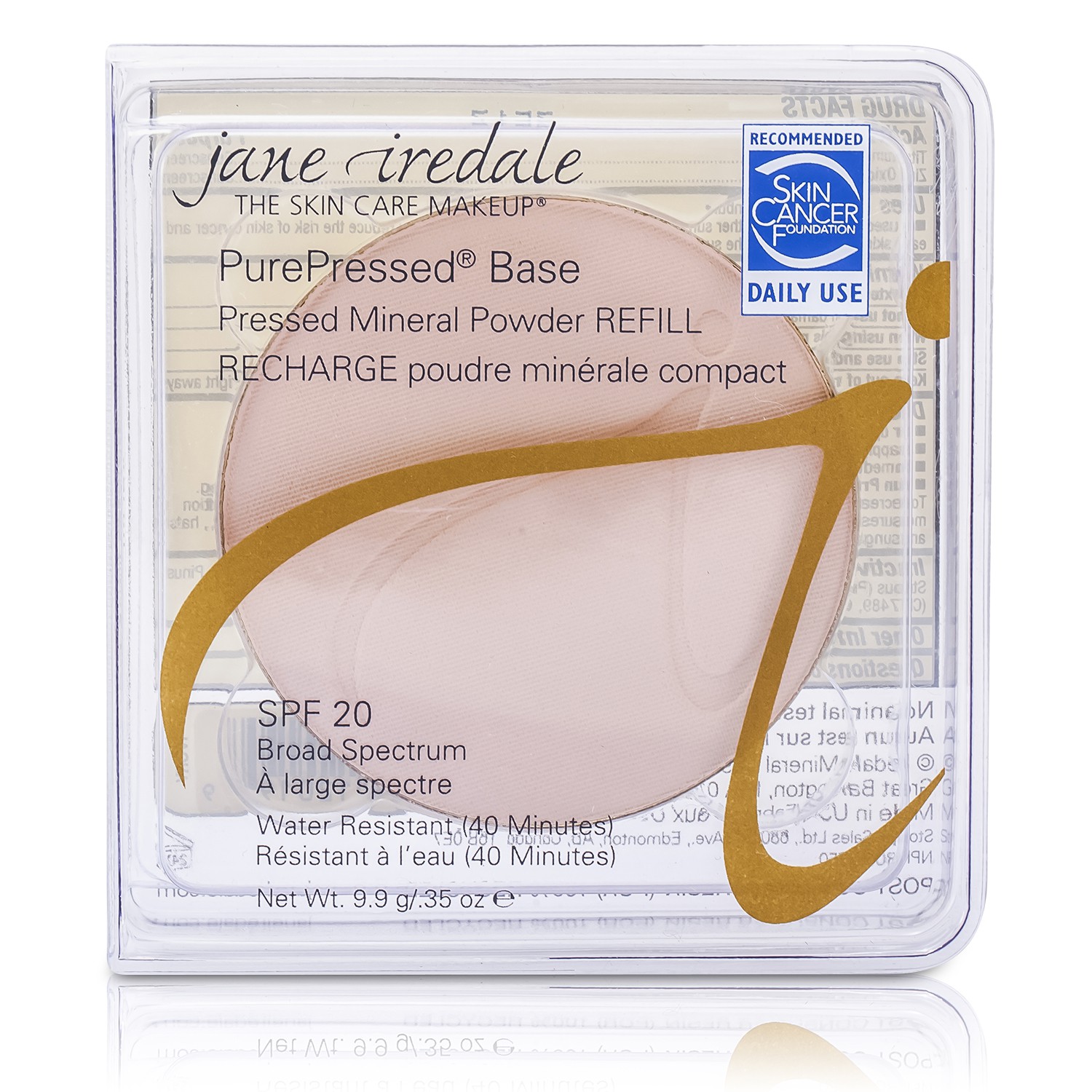Jane Iredale PurePressed Base Прессованная Минеральная Пудра Запасной Блок SPF 20 9.9g/0.35oz