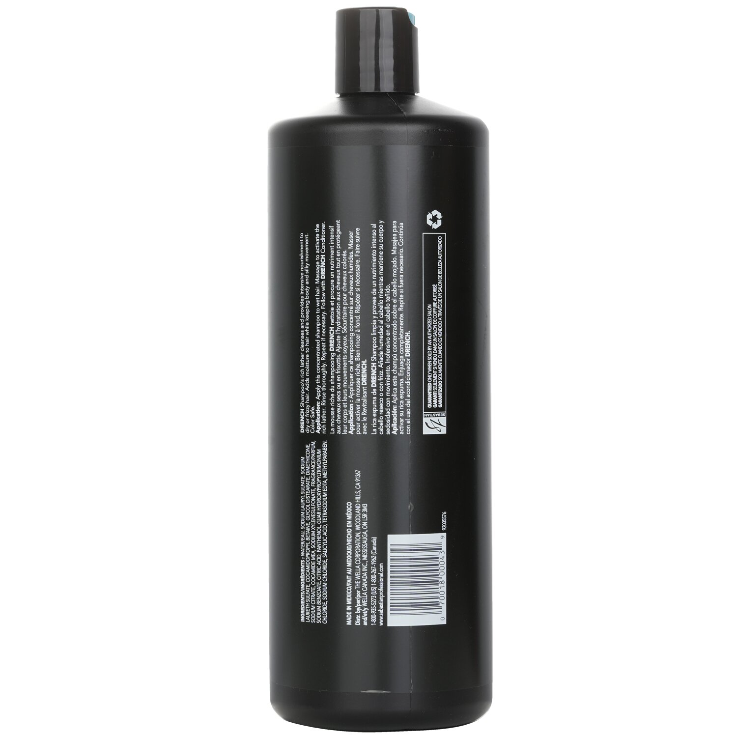 Sebastian แชมพูให้ความชุ่มชื่น 1000ml/33.8oz