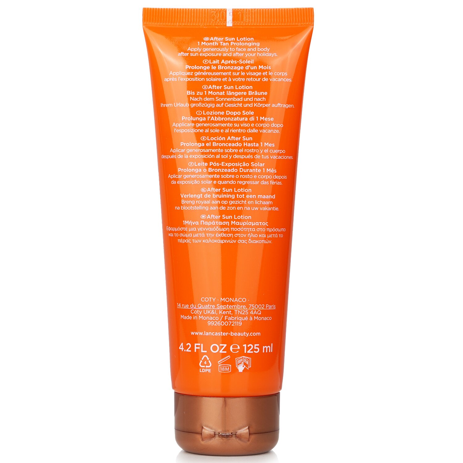 Lancaster Golden Tan Maximizer 1 Month Tan Prolonging After Sun Lotion 125ml/4.2oz