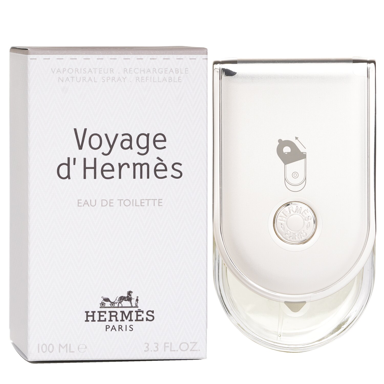 Hermes Woda toaletowa EDT Spray z wymienialnym wkładem Voyage D'Hermes 100ml/3.3oz