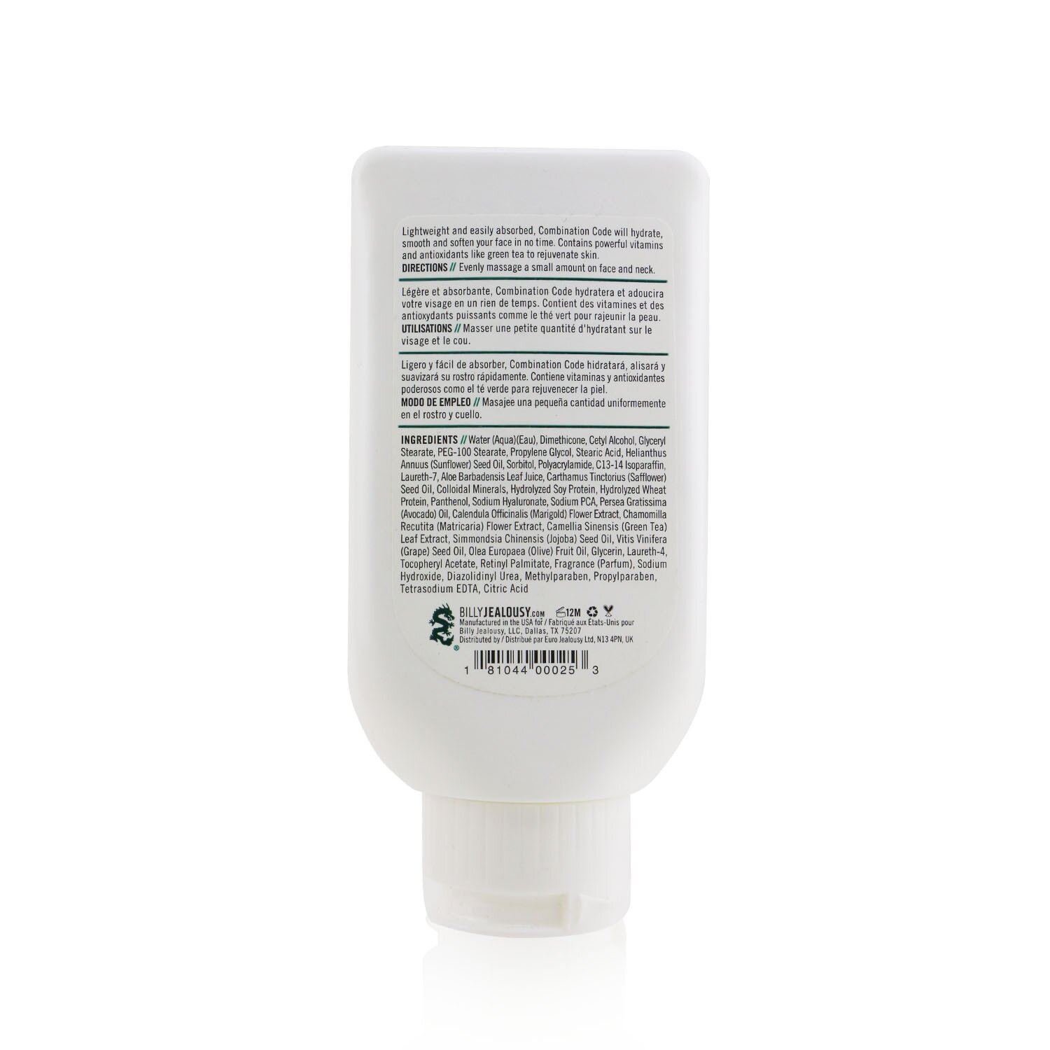 Billy Jealousy Combination Code Face Moisturizer 88ml/3oz