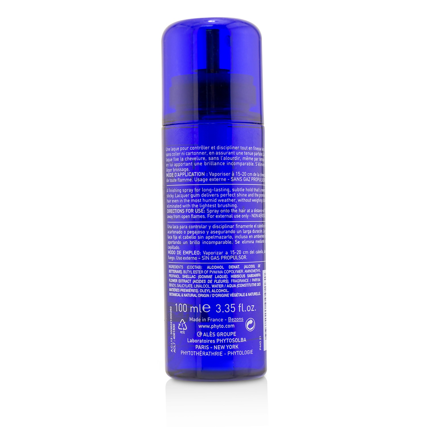 Phyto PhytoLaque Miroir Botanical Hair Spray (All Hair Types - Medium Hold) 100ml/3.35oz